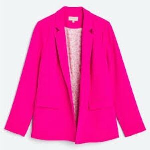 NEW Skies Are Blue Ultra Pink Fully Lined Blazer jacket coat NWT